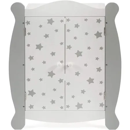 Bayer Chic Puppen-Kleiderschrank Stars grey