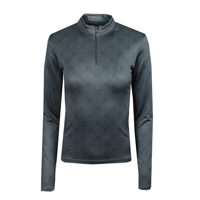 Trainingsshirt Montar MOMartina All Over Monogram Darkturquoise
