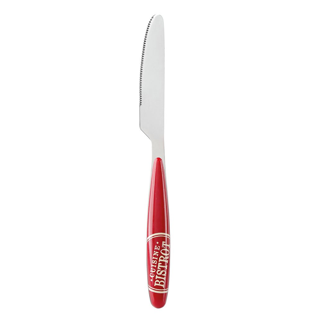 Couteau de table BISTROT rouge