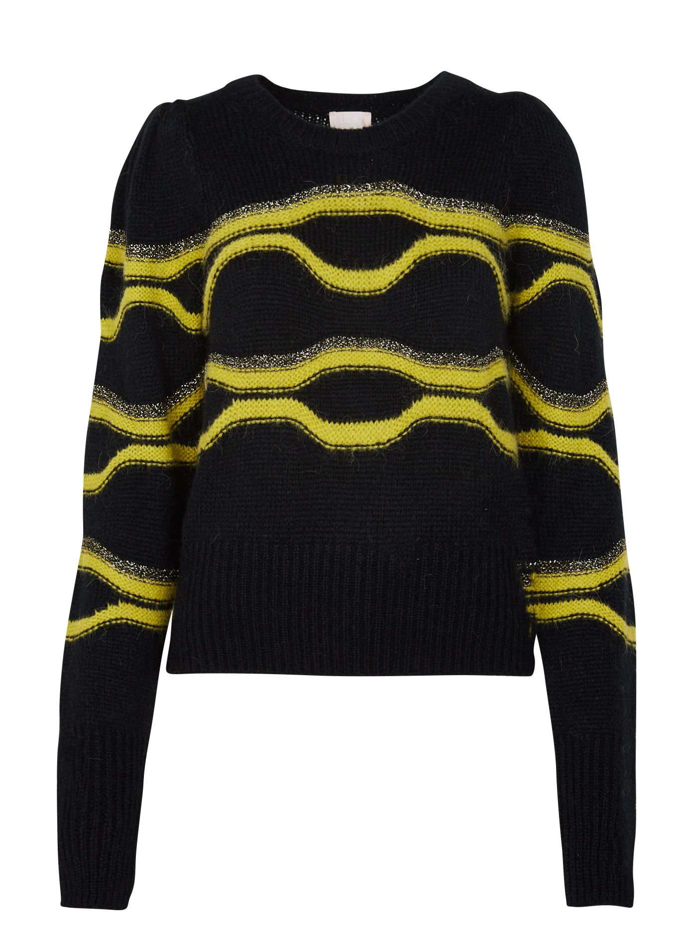 Pull ajusté à col rond| Vert