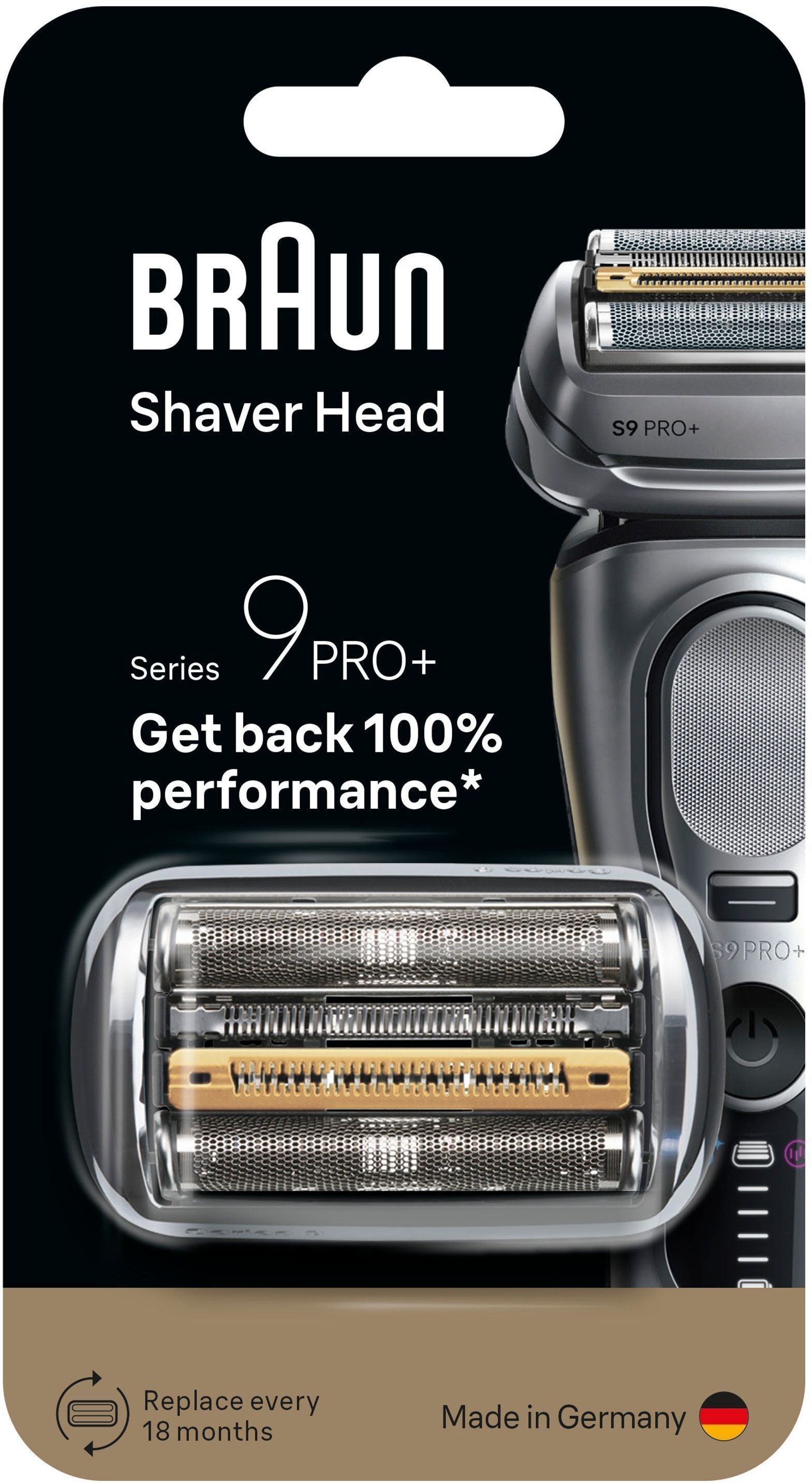Braun Ersatzscherkopf »Series 9 96M« Kompatibel mit allen Braun Series 9 Rasierern, ORIGINAL vom Hersteller