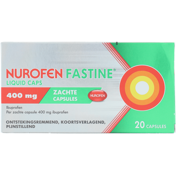 Nurofen Ibuprofen Fastine liquid caps 400 mg, 20 stuks