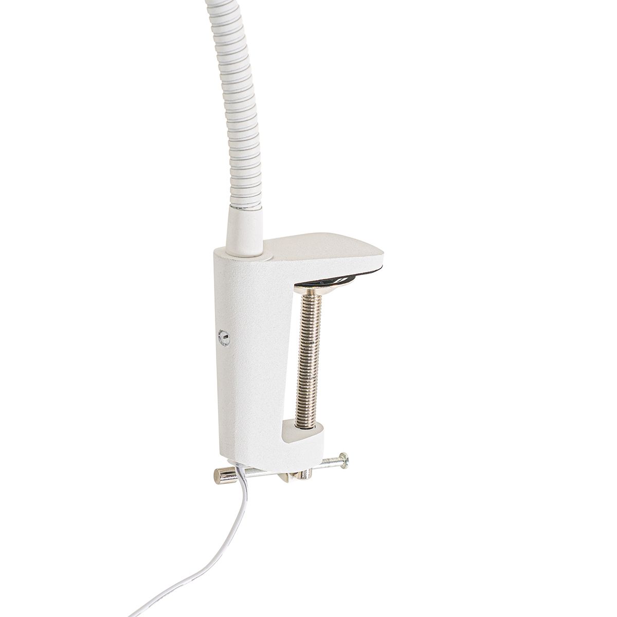 Klem bureaulamp wit incl. LED met touch dimmer - Lionard