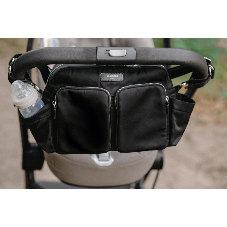 storksak Kinderwagen Tasche Eco Schwarz