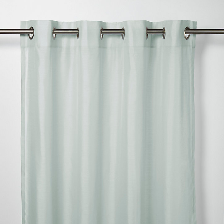 Voilage GoodHome Kymbe gris l.140 x H.260 cm