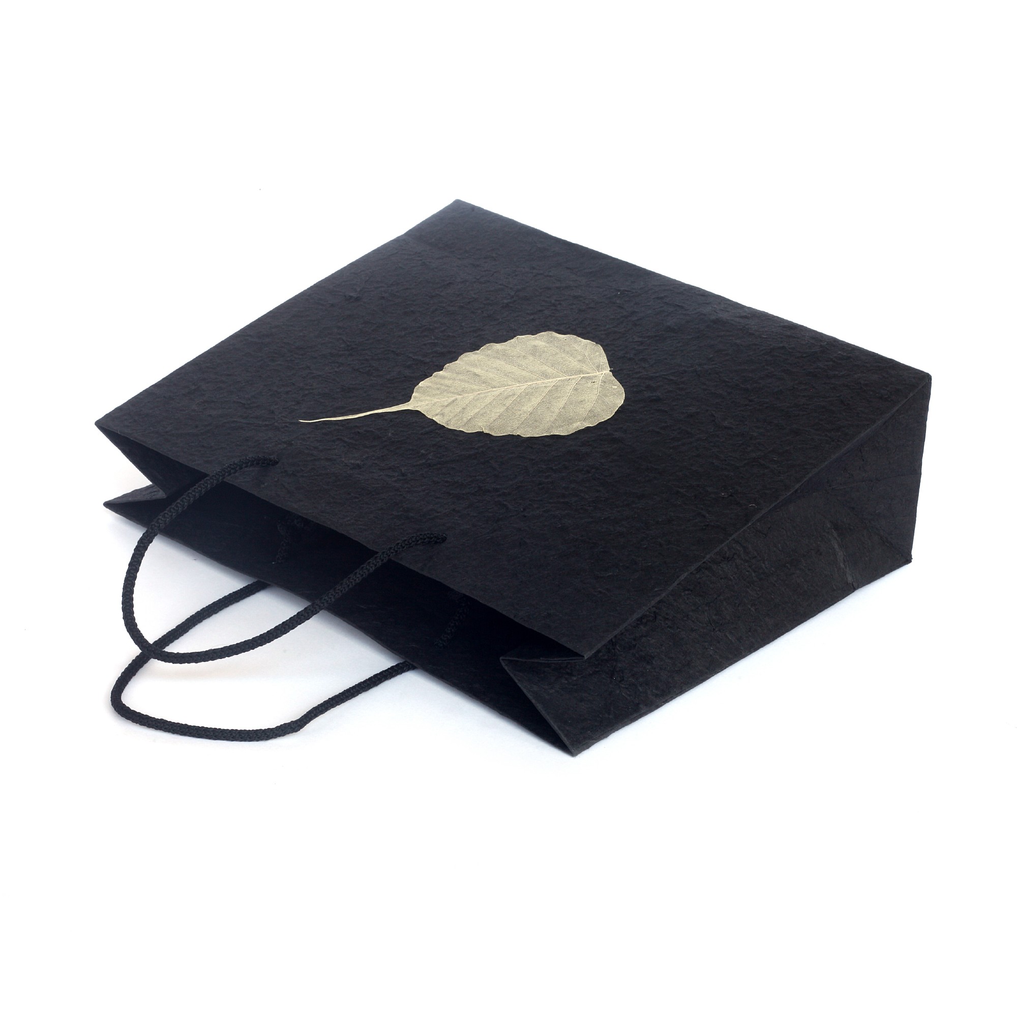 Tasche 'Bodhi-Blatt', schwarz, B 30 cm, H 25 cm, T 10 cm günstig bestellen