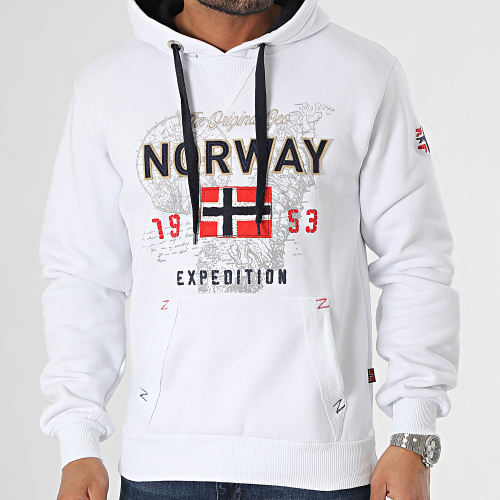 Sweat Capuche Guitre Blanc