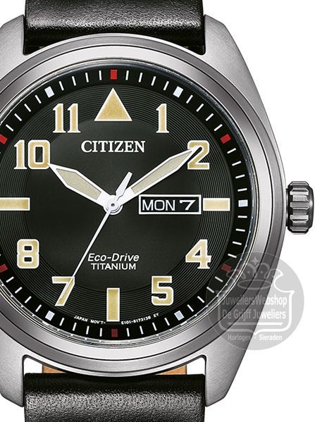 Citizen - BM8560-29E - Horloge - Zwart - Super Titanium Eco-Drive - 42 mm - 10 ATM