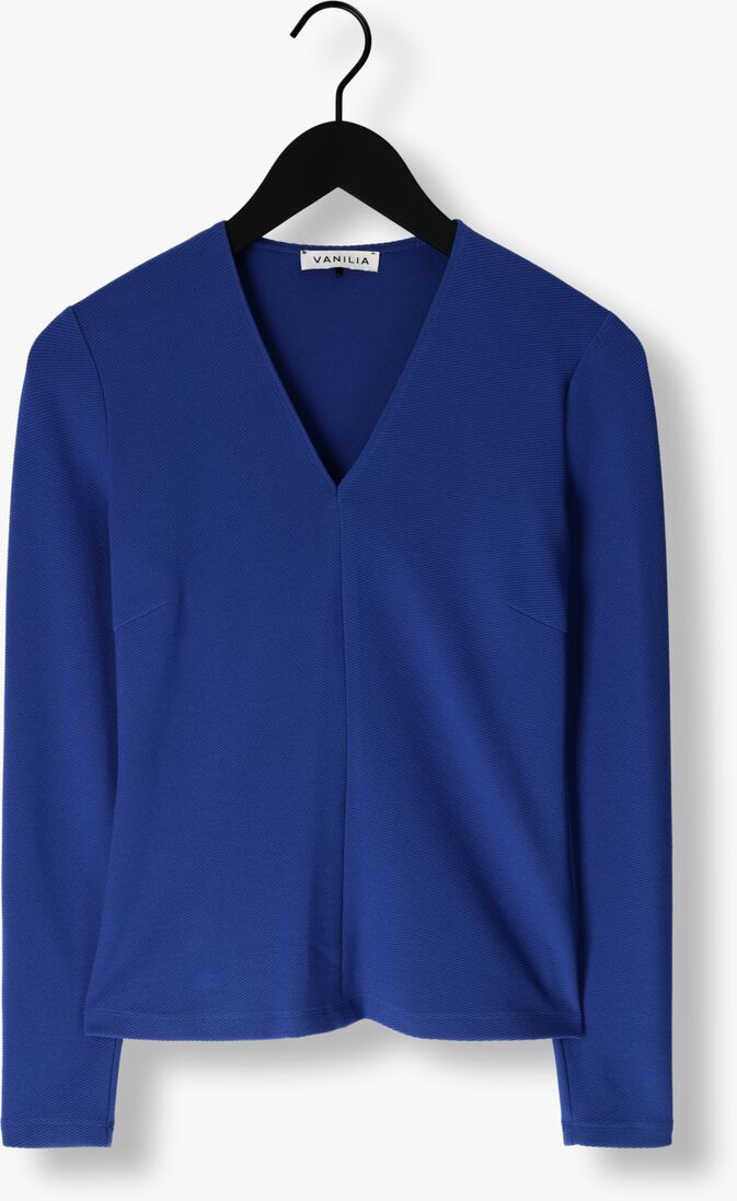 VANILIA blauwe vanilia  90s v neck longsleeve