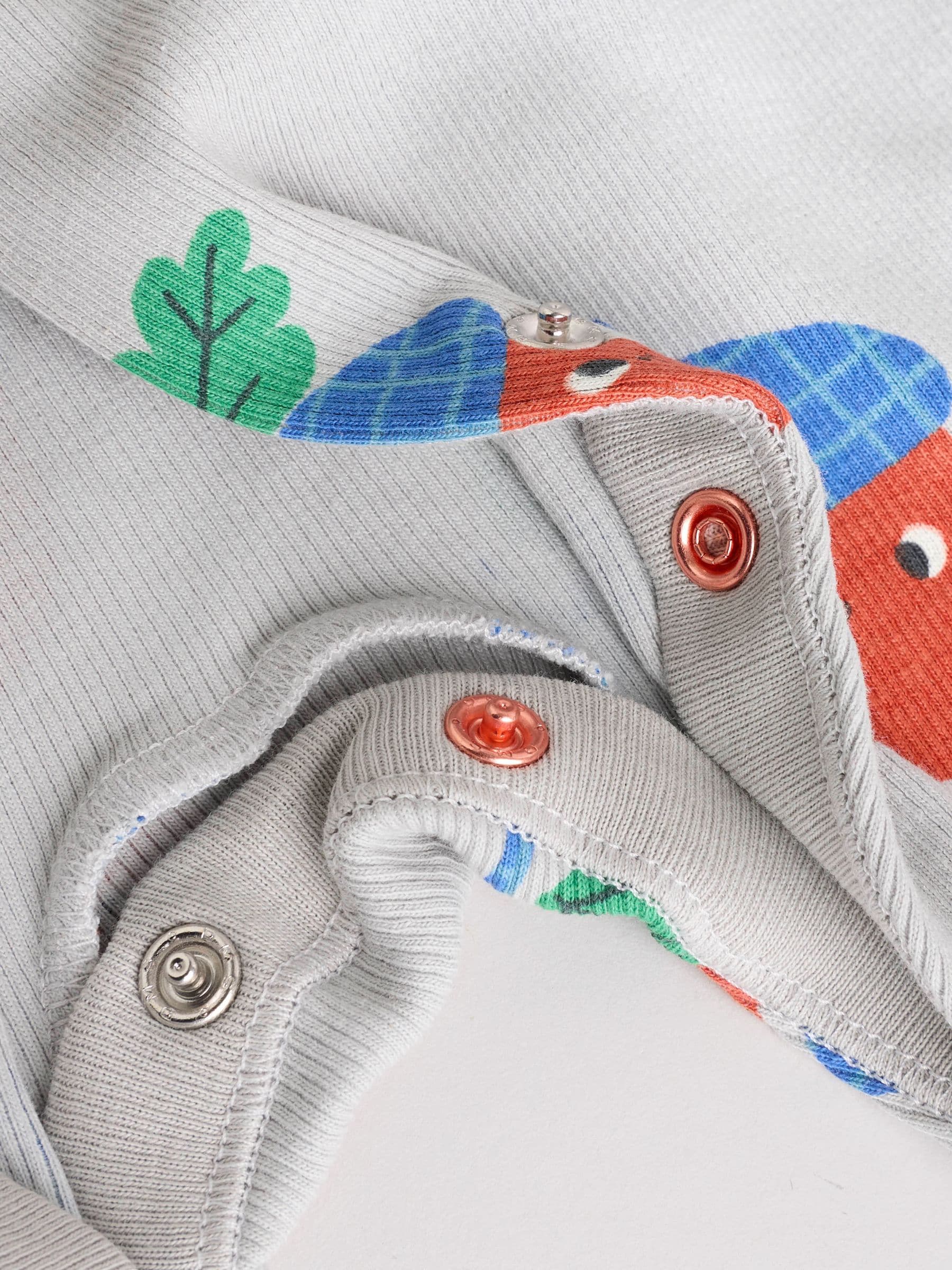 Groen - Verpakking van 3 baby pyjama's zonder voetjes met herfstpompoen (0mnd-3jr)