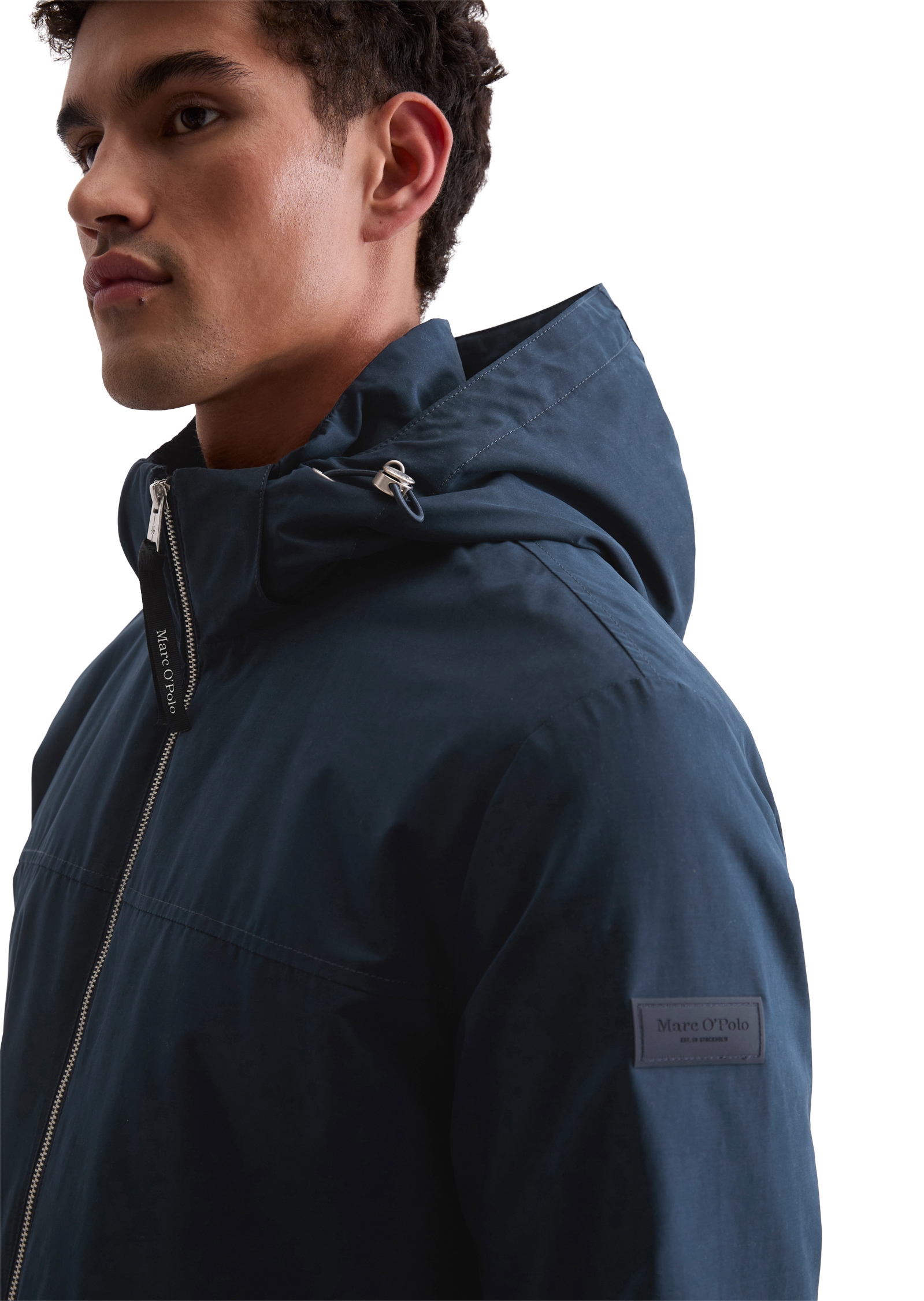 Marc O'Polo Blouson mit Kapuze mit Kapuze, Regular fit, leichte Wattierung