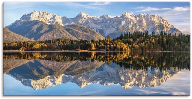 Artland Leinwandbild »Karwendelblick am Barmsee« Berge & Alpenbilder 1 Stk. tlg. als Leinwandbild, Wandaufkleber in verschied. Grössen
