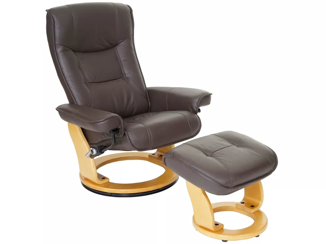 Fauteuil de relaxation Halifax, marron, nature