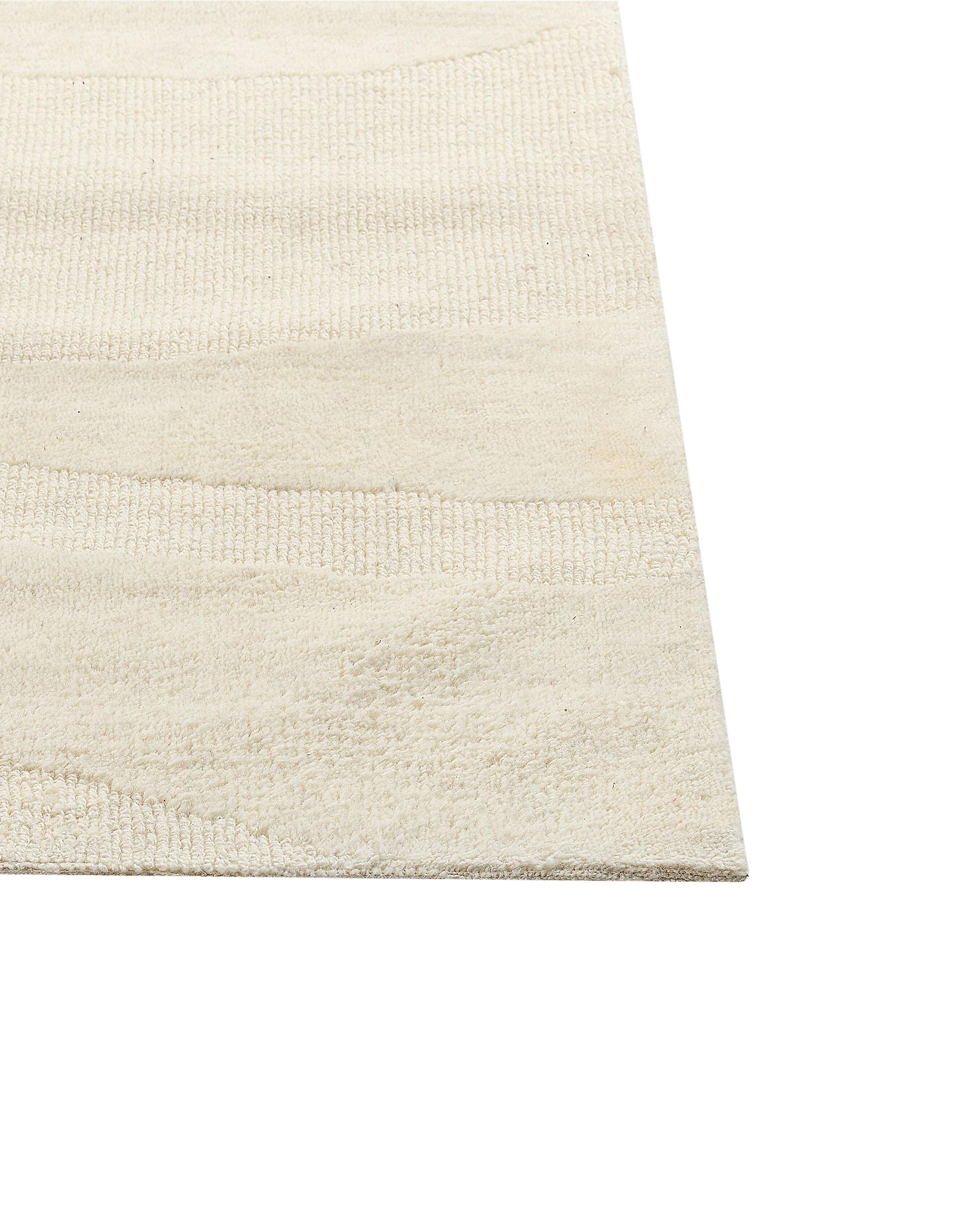 Vloerkleed SASNAK Beige 300 x 400 cm Wol