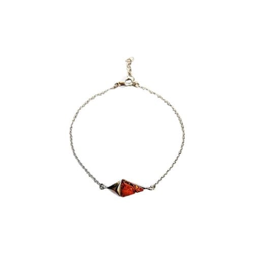 Bracelet ambre argent