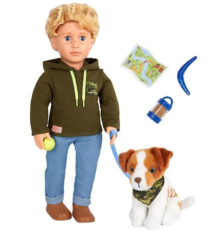Our Generation Puppe - 46 cm - Elliot m. Hund