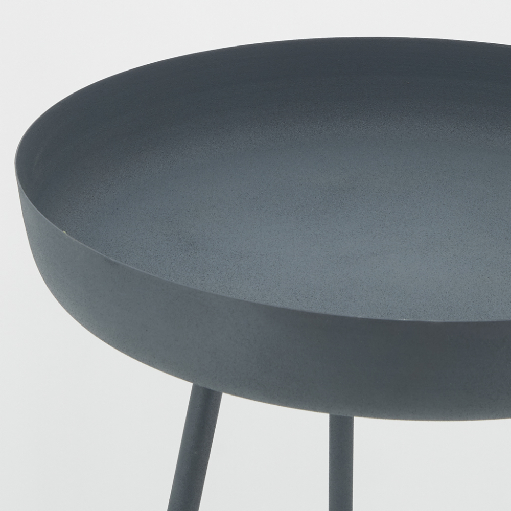Table d'appoint ronde en métal