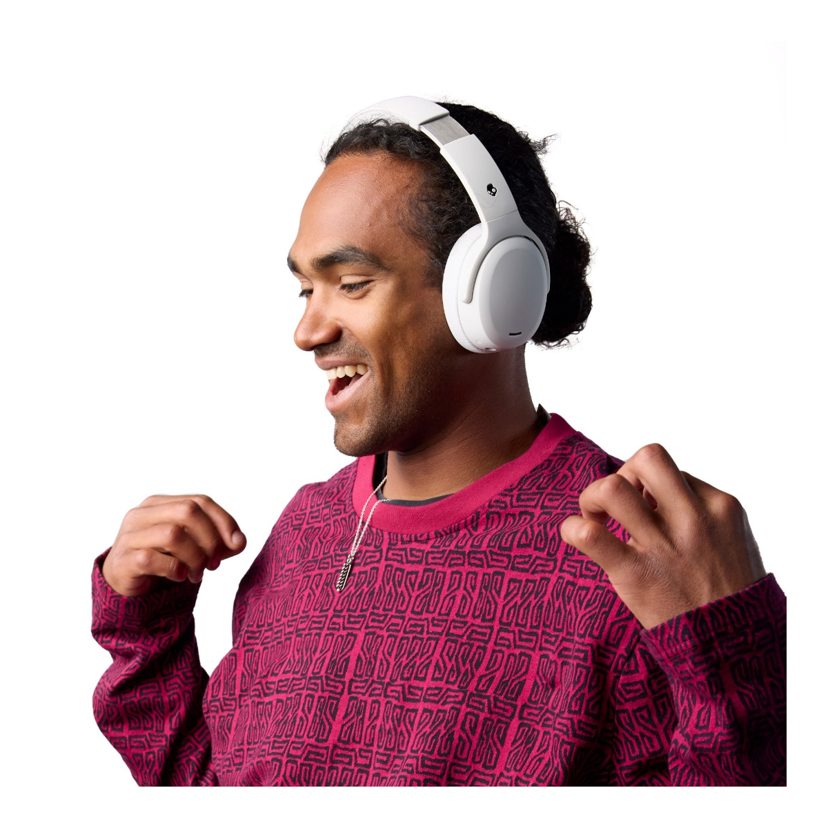 Skullcandy Crusher ANC 2 trådløse around-ear hodetelefoner (bone)