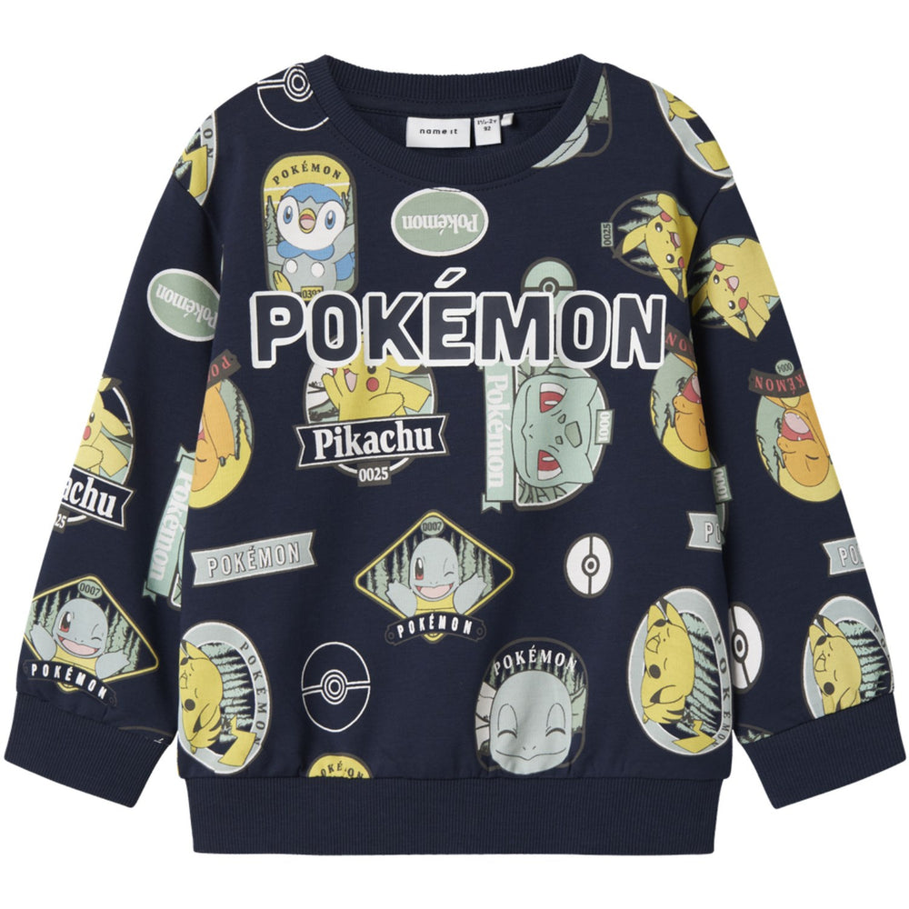 Køb Name It Navy Blazer Nmmjazy Pokemon Nreg Sweat Unb Sky