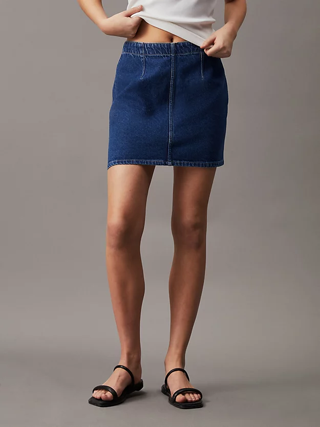 minissaia jeans em formato A
