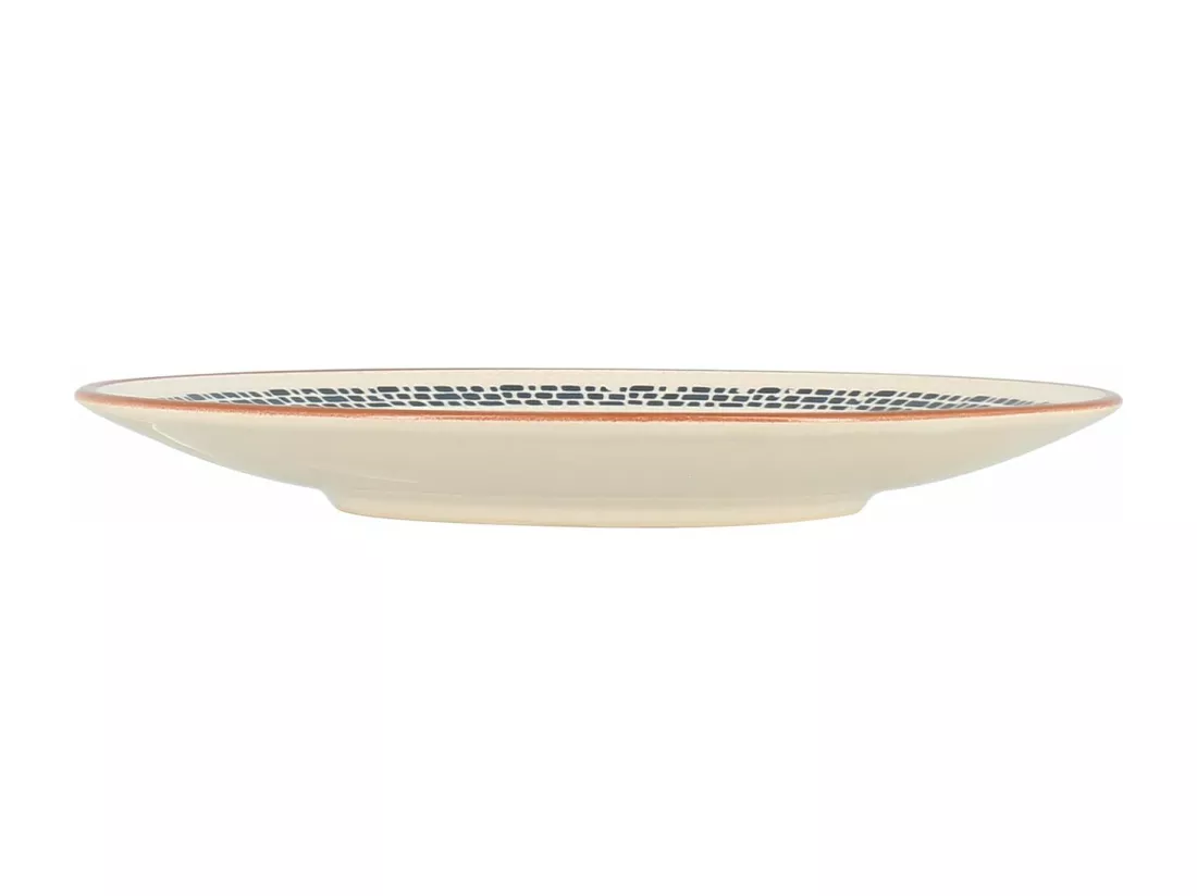 Novastyl - Lot 6 Assiettes A Dessert Amatxi 20cm En Faience Blanc
