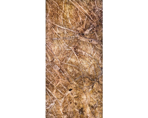 Echt steenmarmer SlateLite, flinterdun 1,5 mm, Regenwoudbruin, 61x122 cm