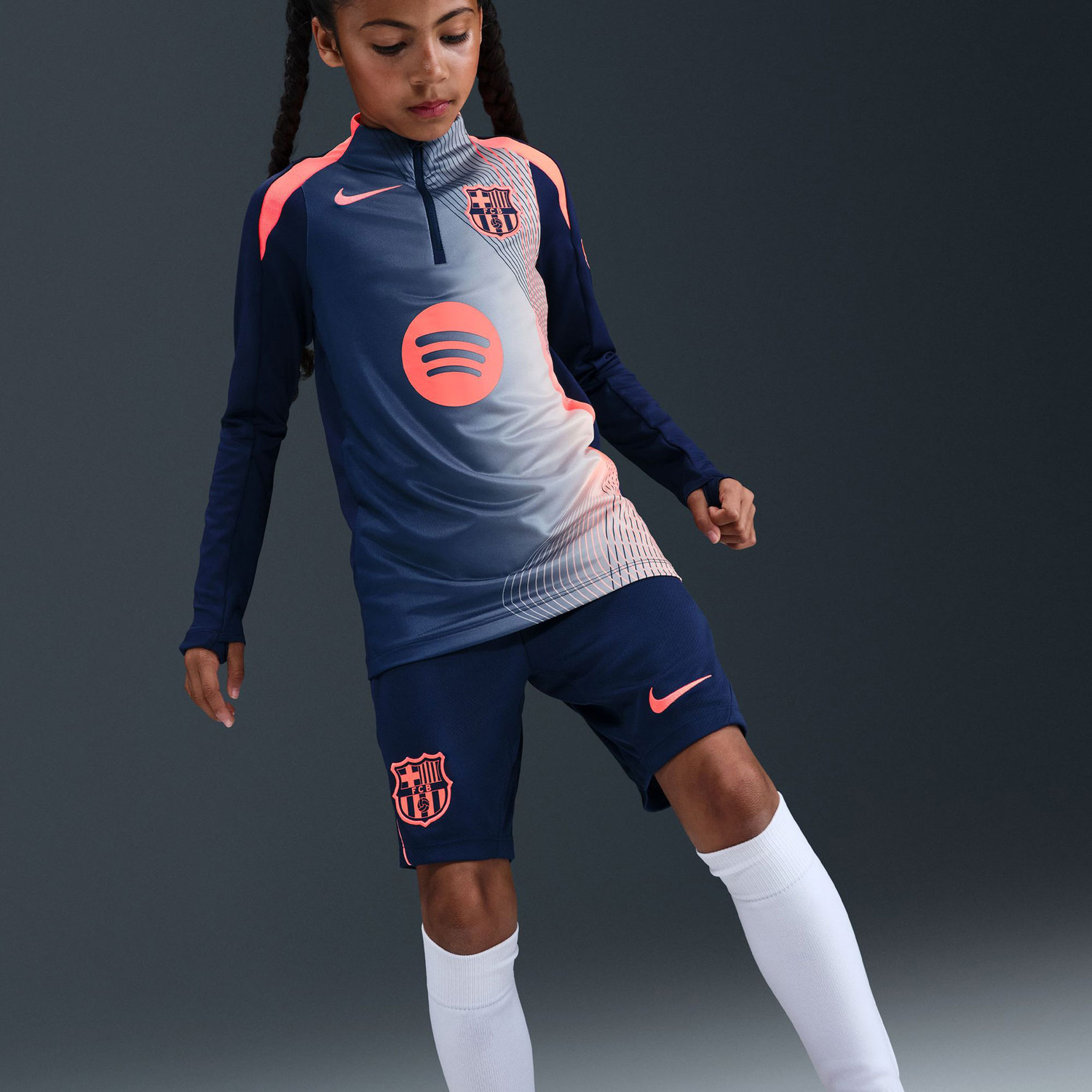 Nike FC Barcelona Pre-Match Strike Drill Top Kids