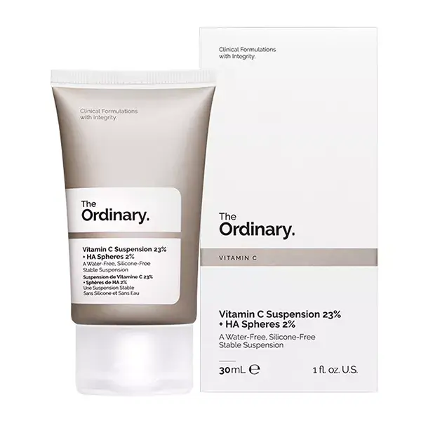 Suspensão de Vitamina C 23% + Esferas de Ácido Hialurônico 2% da The Ordinary 30ml