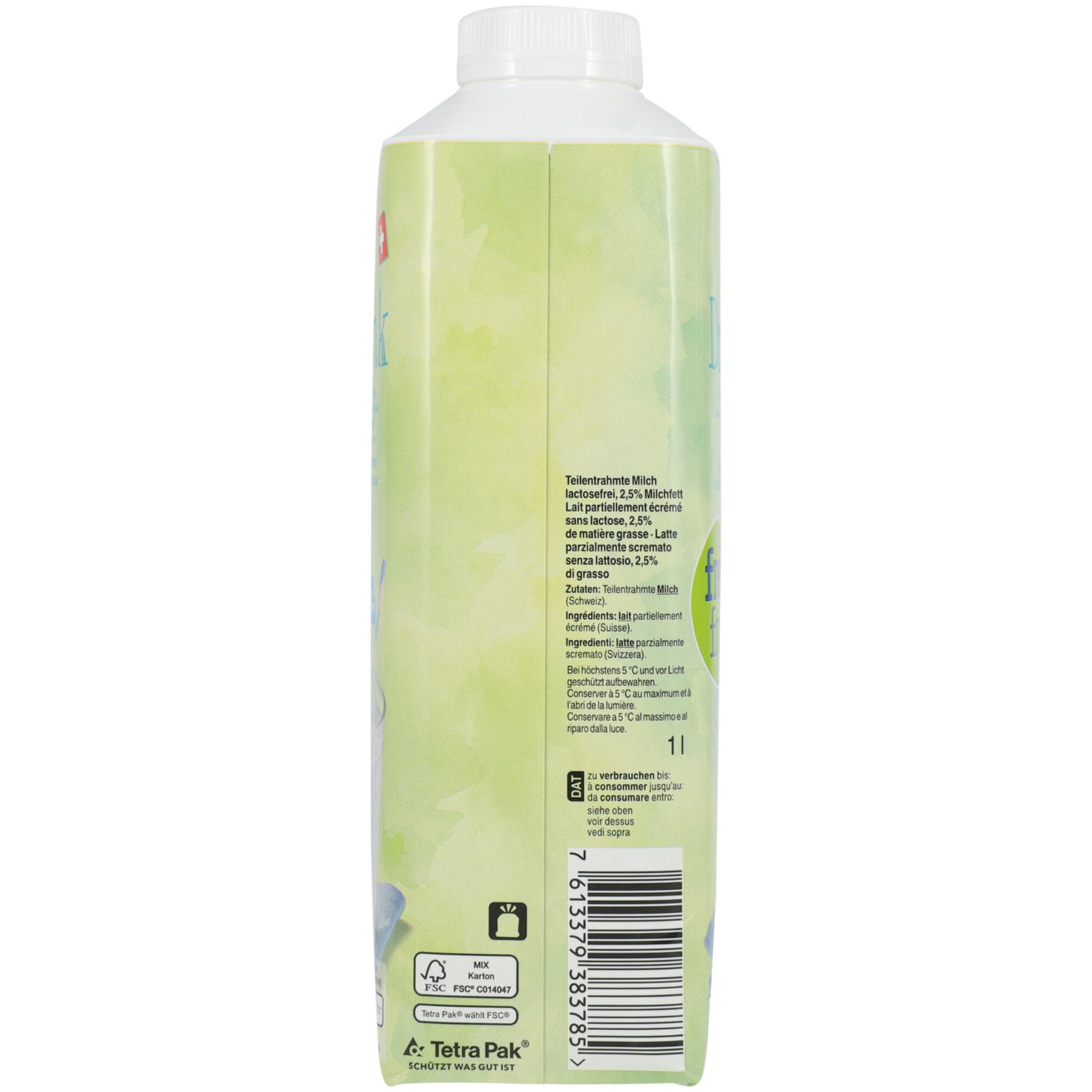 Free From Milchdrink 2,5% Milchfett Hoch-pasteurisiert lactosefrei