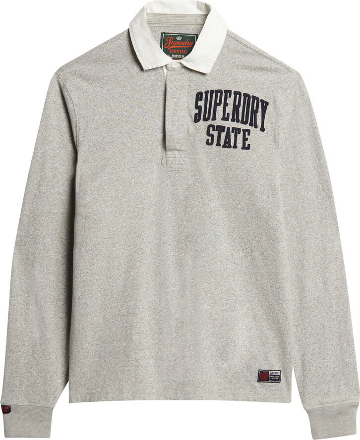 Superdry VINTAGE ATHLETIC RUGBY Vintage sweat light grey marl