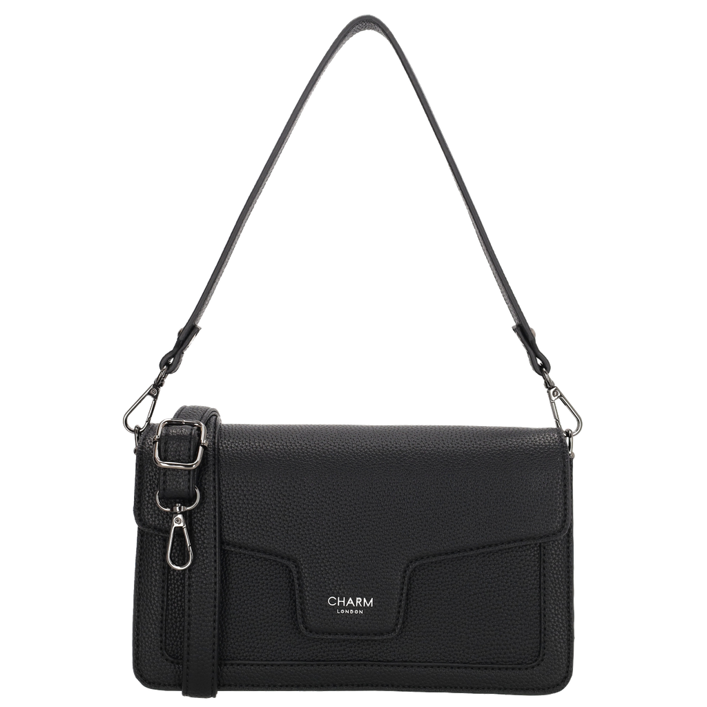 Charm London Monaco Handtas M Overslag Zwart
