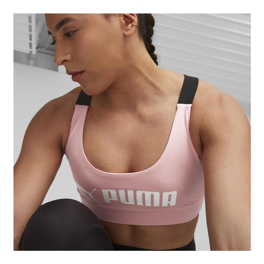 Puma FIT - Brassière Femme koral ice/puma white