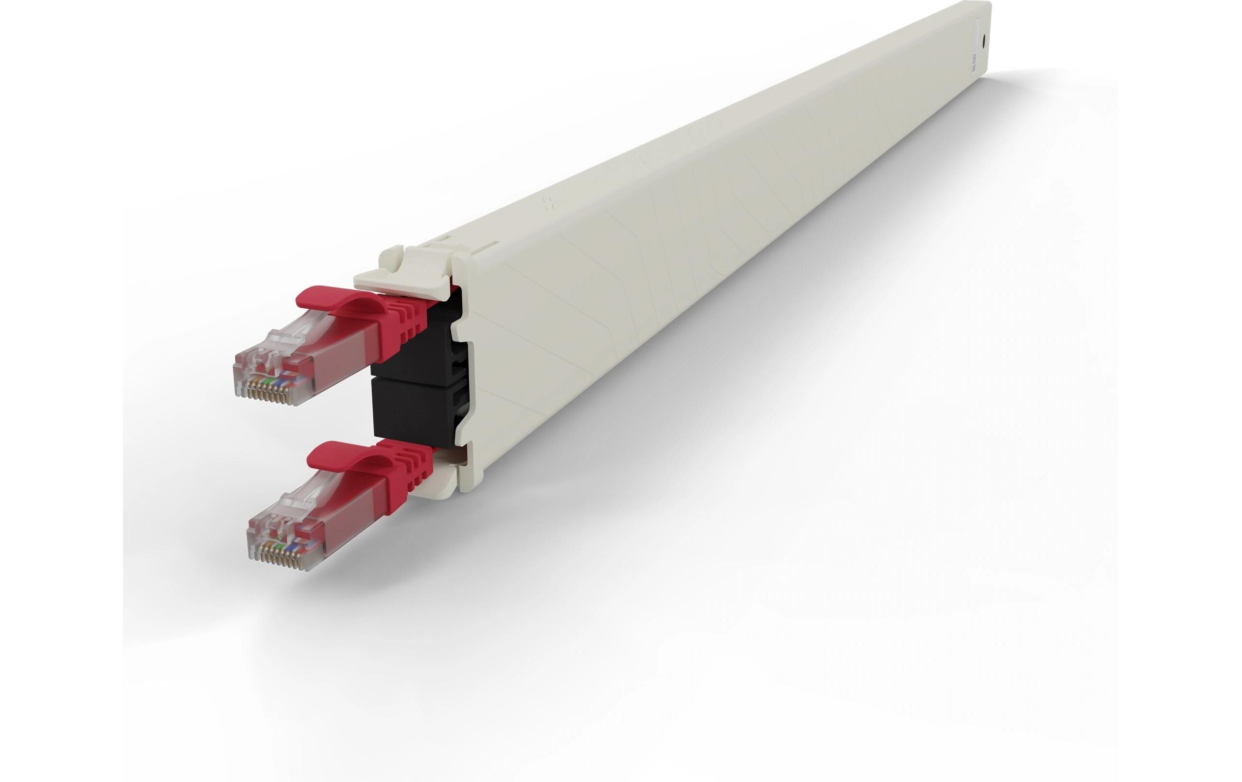 patchbox.one / Cassette / 30RU / Cat 6A, UTP, 1.8 m, RotAll-in-One Lösung für Ordnung im Netzwerkschrank