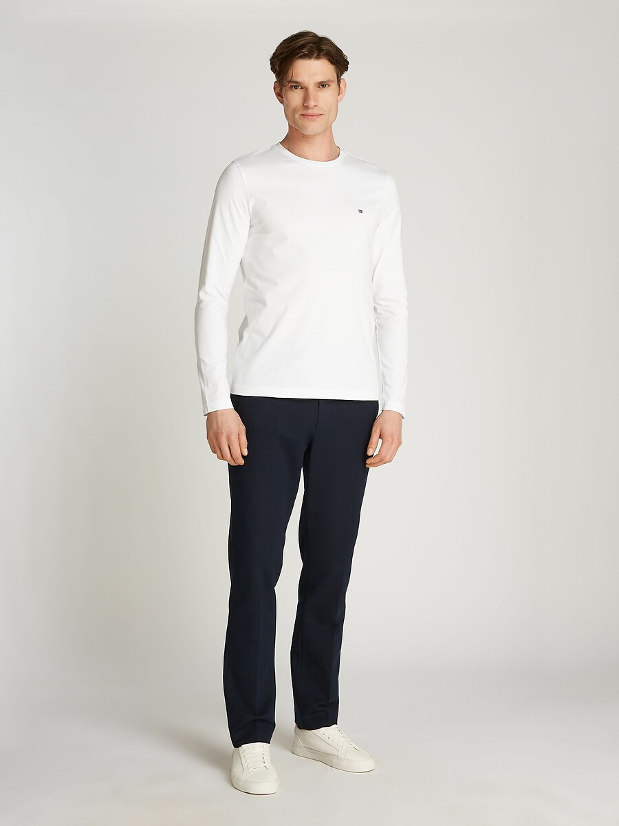 TOMMY HILFIGER<br>Camiseta de manga comprida com o logotipo Tommy