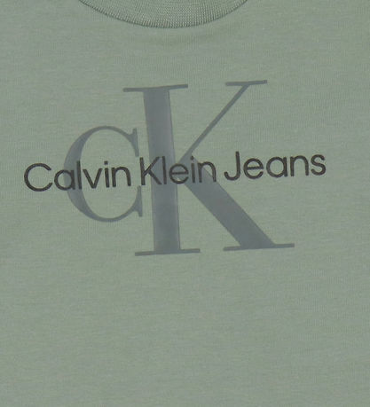 Calvin Klein Bluse - Monogram - Meteor Green
