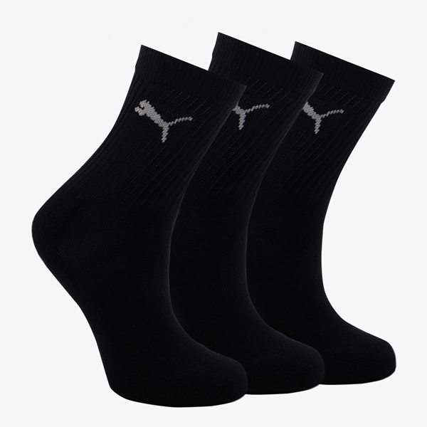 Puma Crew kinder sokken 3 paar zwart