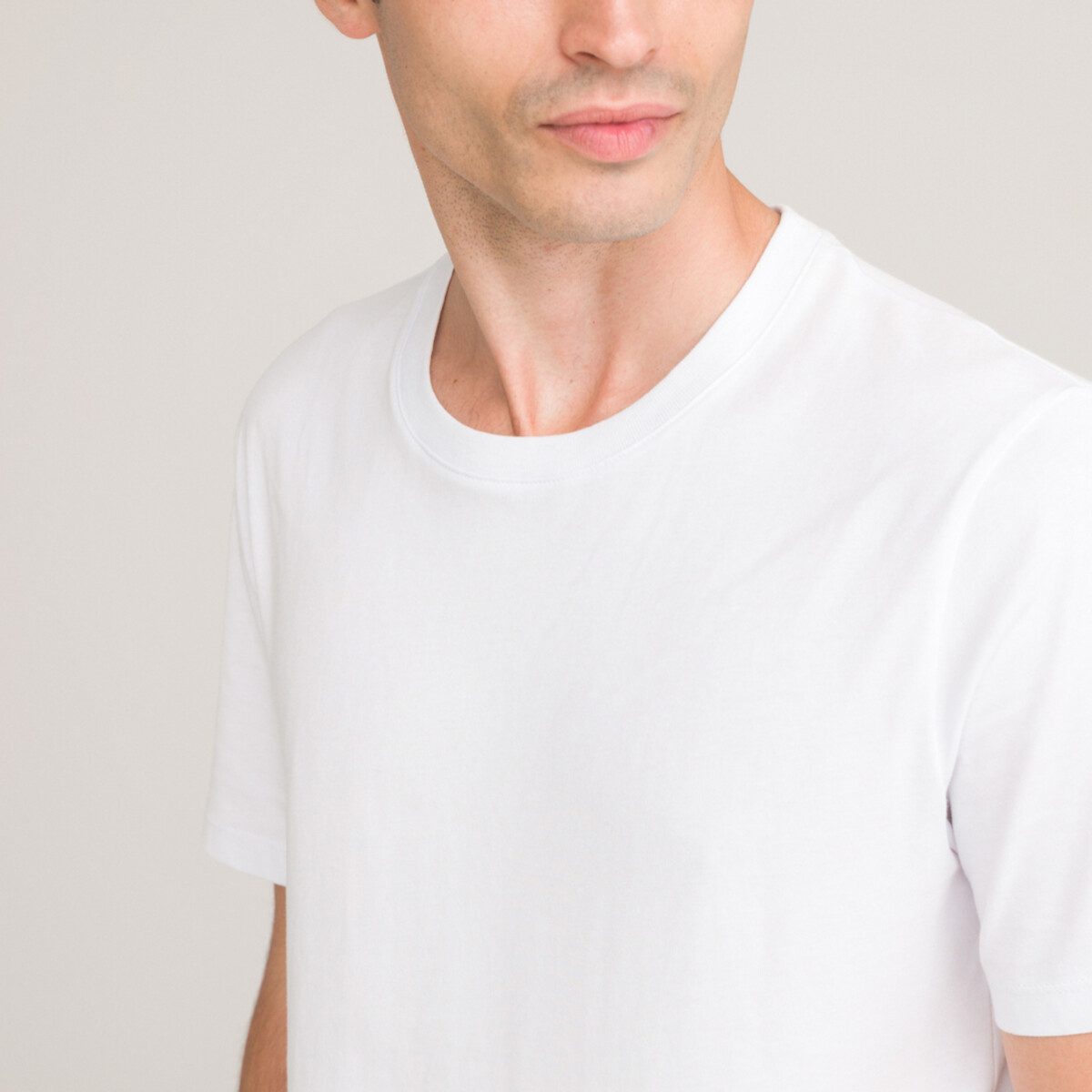COLEÇÃO LA REDOUTE<br>Camiseta com gola redonda e mangas curtas