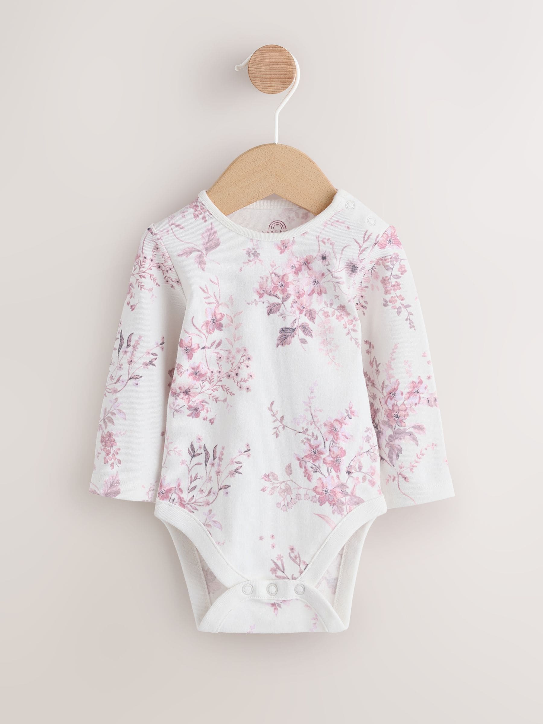 Paars/wit - Corduroy Baby Rompertje en Bodysuit met Lange mouwen en Panty's 3 -delige Set (0mnd -2jr)