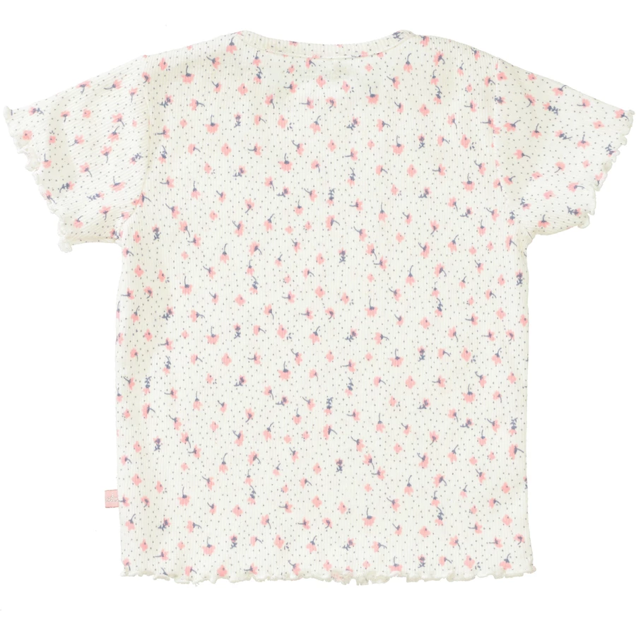 STACCATO T-Shirt cream melange gemustert