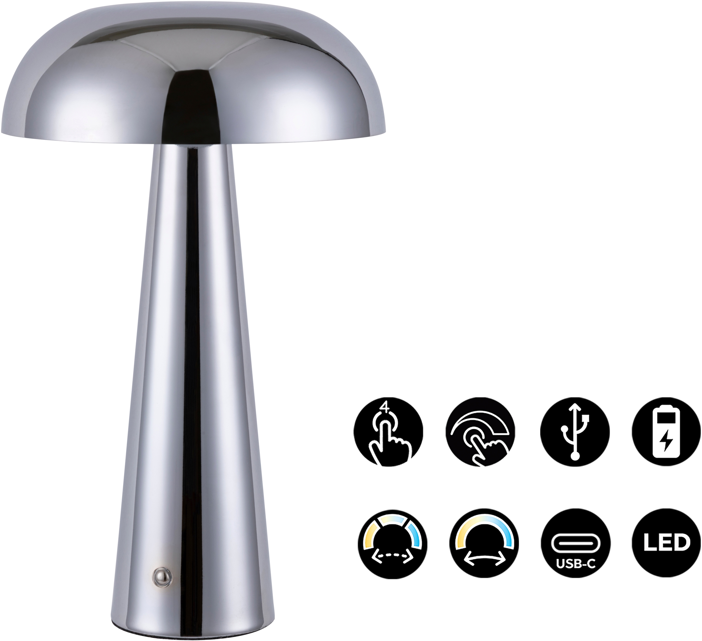 GOODproduct LED Tischleuchte »Katniss« LED-Modul 1 Stk. warmweiss - kaltweiss