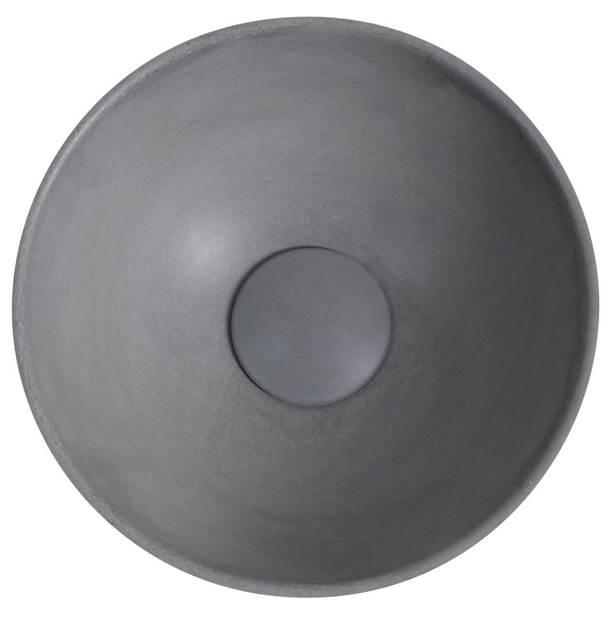 Sapho Minor toilet waskom beton 26cm grijs met houder links