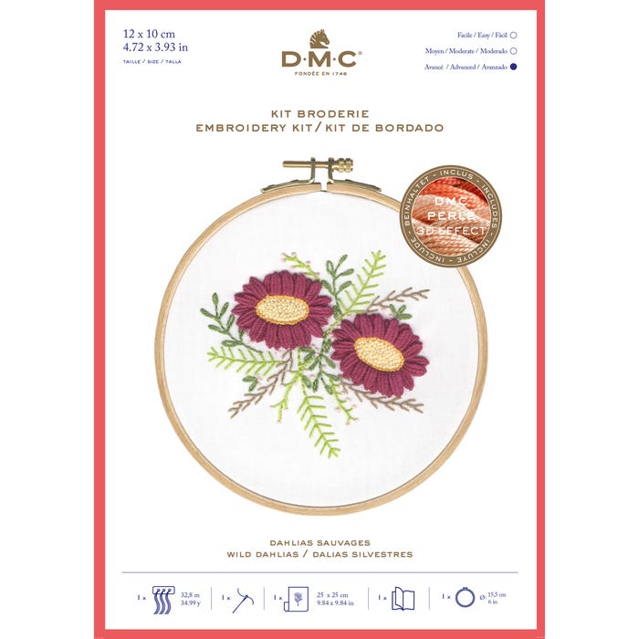 DMC-Borduurpakket wilde dahlia's