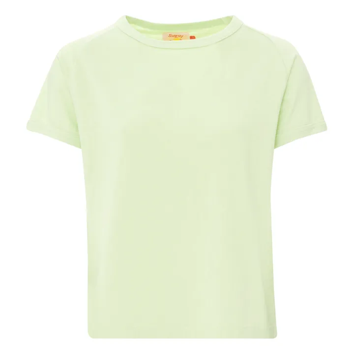 sunray T-shirt Laka Femme Coton Recyclé 260g | Vert pâle