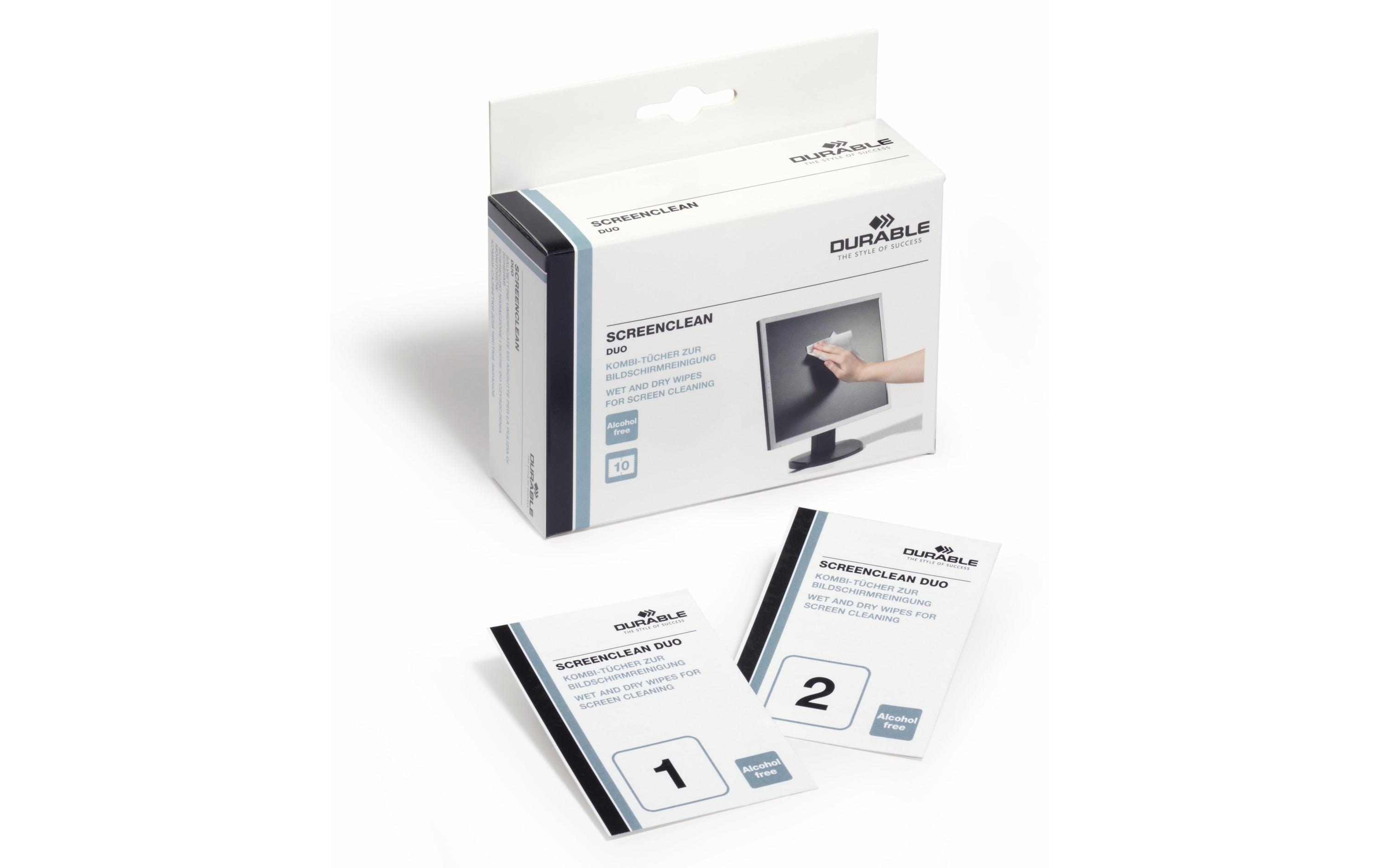 Reinigungstücher Screenclean duo 10 StückReinigungstücher