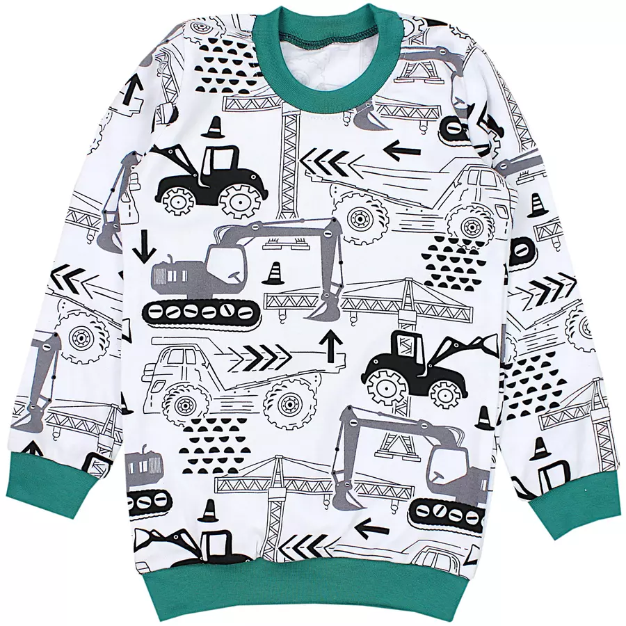 TupTam Kinder Jungen Pyjama Set Langarm 2-teilig grün