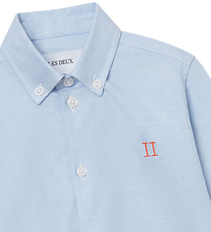 Les Deux Hemd - Konrad Kontrast Oxford - Light Blue