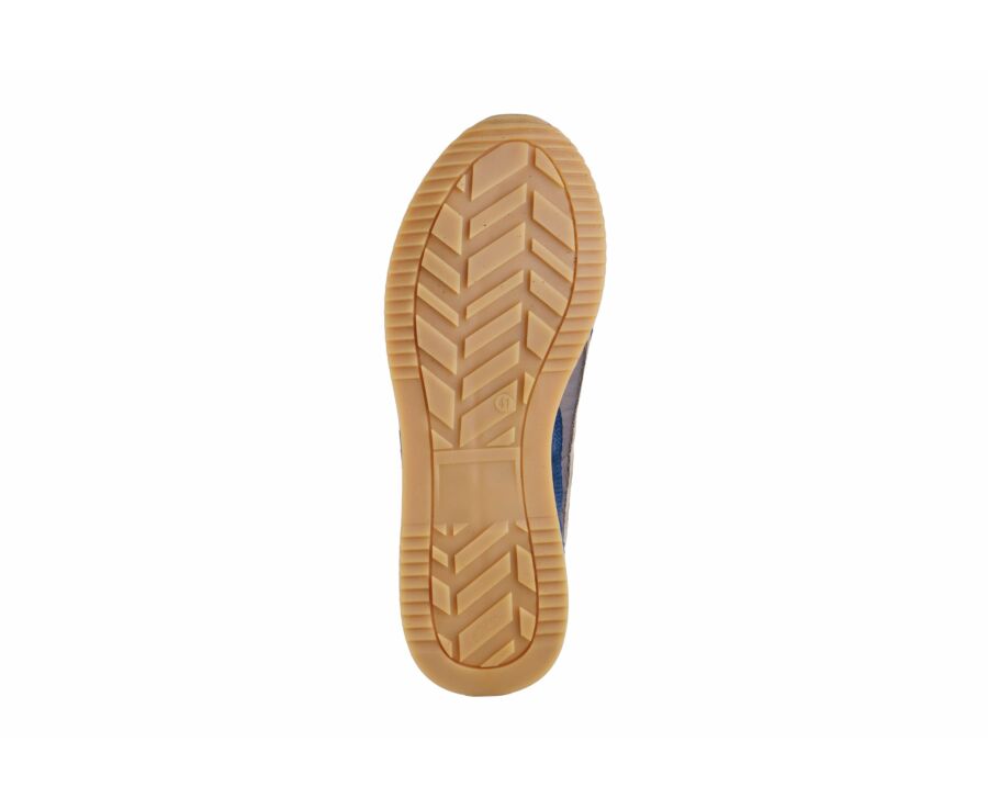 Sneakers homme Velours Navy et kaki - BOLWARRA