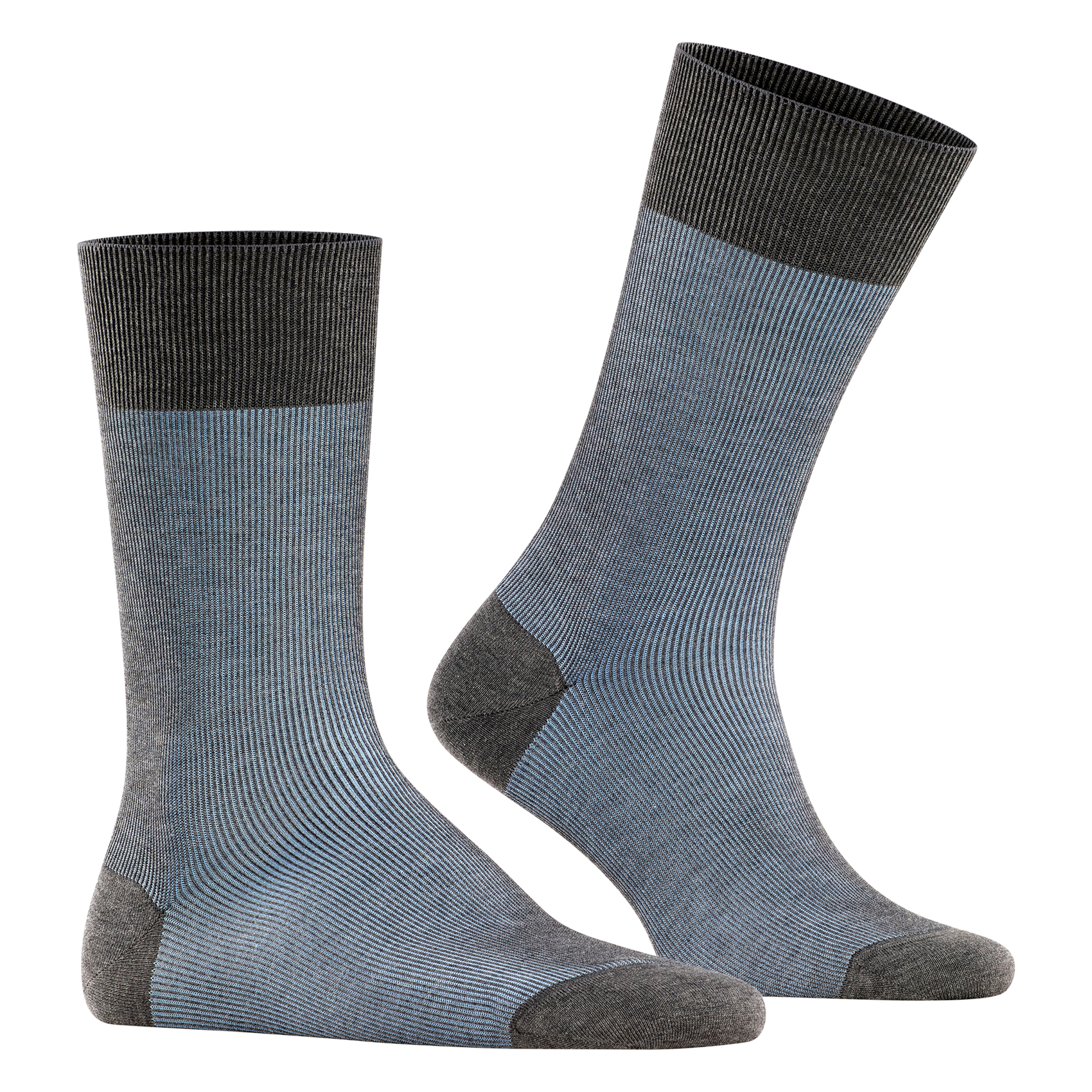 FINE SHADOW SO - Chaussettes hautes en coton mélangé | Bleu