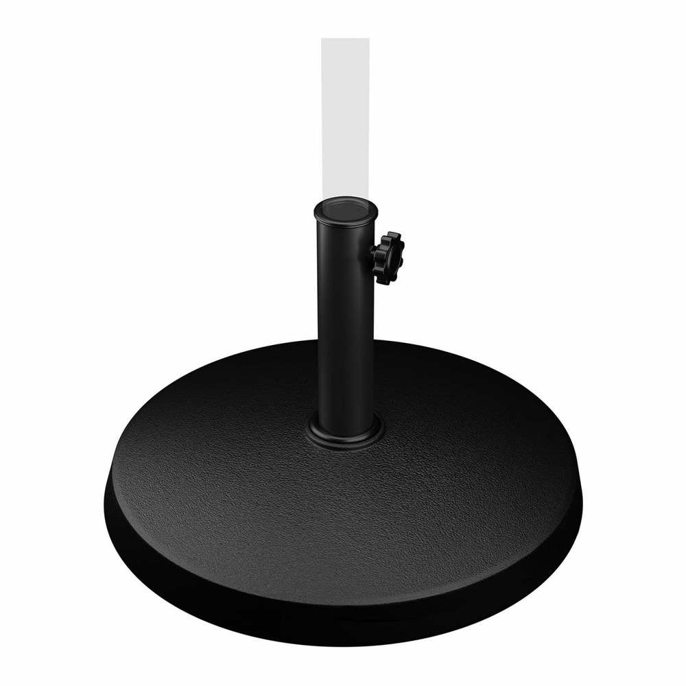 Pied de parasol rond - diamètre 45 cm - 15 kg noir