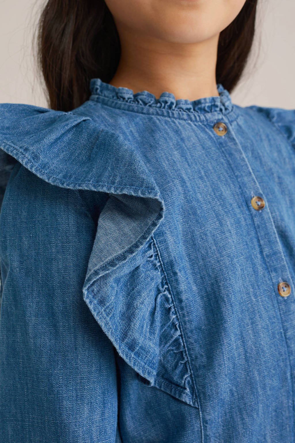 WE Fashion Blue Ridge blouse medium blue denim